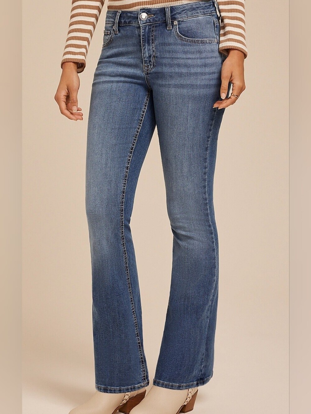 Maurices Classic Flare Original Fit Mid-Rise Blue Jeans Womens Size 18